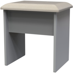 Crowndale New York Dusk Grey Vanity Dressing Table Stool - thumbnail 2