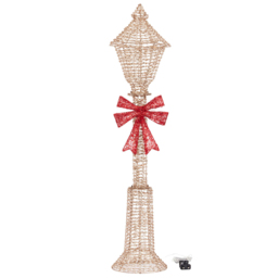 Marco Paul 120cm Gold Glitter LED Pre Lit Lamp Post Outdoor Christmas Decoration - thumbnail 2