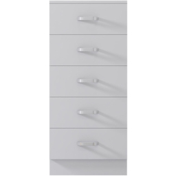 FWStyle Tunis Matt White 5 Drawer Slim Chest - thumbnail 3