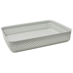 JVL Droplette Ice Grey Storage Basket 3 Pack - thumbnail 4