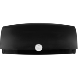 Swan Townhouse EEJB280 Black Bread Bin with 3 Piece Canister Set - thumbnail 2