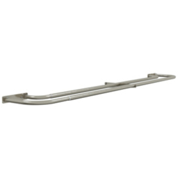 New Edge Blinds Satin Silver Room Darkening Double Extendable Curtain Pole 210-360cm - thumbnail 2