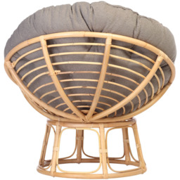 Desser Furniture Papasan Natural Shadow Grey Chair - thumbnail 4