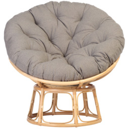 Desser Furniture Papasan Natural Shadow Grey Chair - thumbnail 2