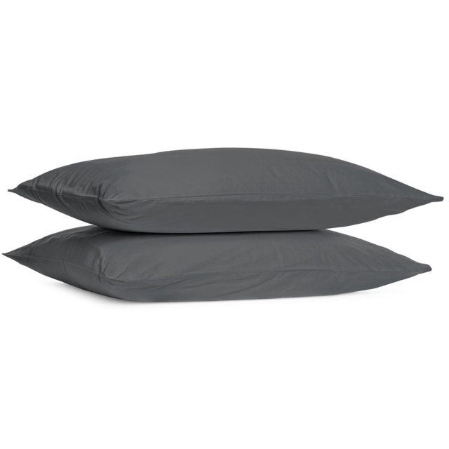 Divante Cotton Charcoal Oxford Pillowcase 2 Pack
