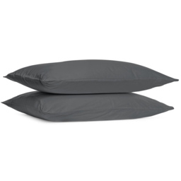 Divante Cotton Charcoal Oxford Pillowcase 2 Pack