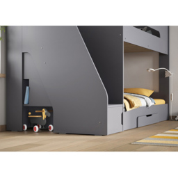 Flair Slick Staircase Grey Bunk Bed with Storage - thumbnail 4