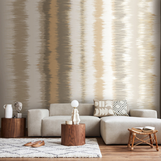 Origin Murals Linear Stripe Grey Wall Mural - image 1