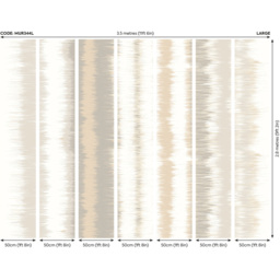Origin Murals Linear Stripe Grey Wall Mural - thumbnail 3