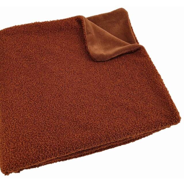 Blake Boucle Throw - Rust
