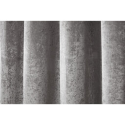 Divante Silver Crushed Velvet Eyelet Curtains 168 x 138cm - thumbnail 4