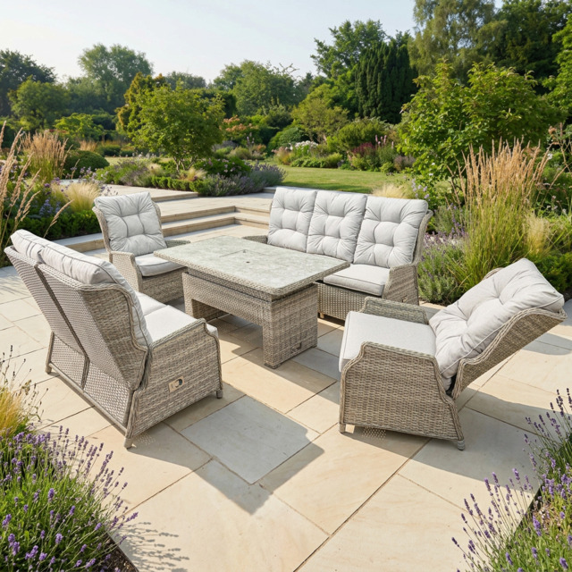 Cambridge Reclining Sofa Set Natural - image 1