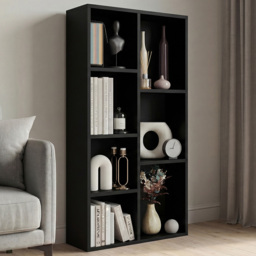 Vida Designs Black 7 Shelf Cube Storage Unit - thumbnail 1