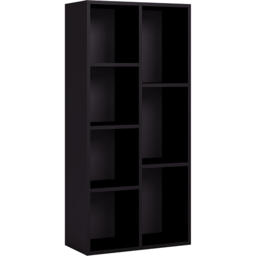 Vida Designs Black 7 Shelf Cube Storage Unit - thumbnail 2