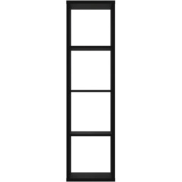 Florence Mauro 3 Shelf Matt Black Bookshelf - thumbnail 3