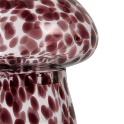 Tortoise Shell Glass Mushroom Jar Plum - thumbnail 4