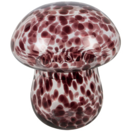 Tortoise Shell Glass Mushroom Jar Plum - thumbnail 2