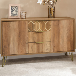 GFW Orleans Mango Yellow 2 Door 3 Drawer Sideboard