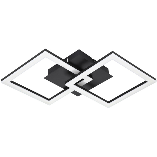 EGLO Paranday-Z Black Smart Control Colour Changing Ceiling Light 52cm - image 1