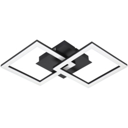EGLO Paranday-Z Black Smart Control Colour Changing Ceiling Light 52cm - thumbnail 1