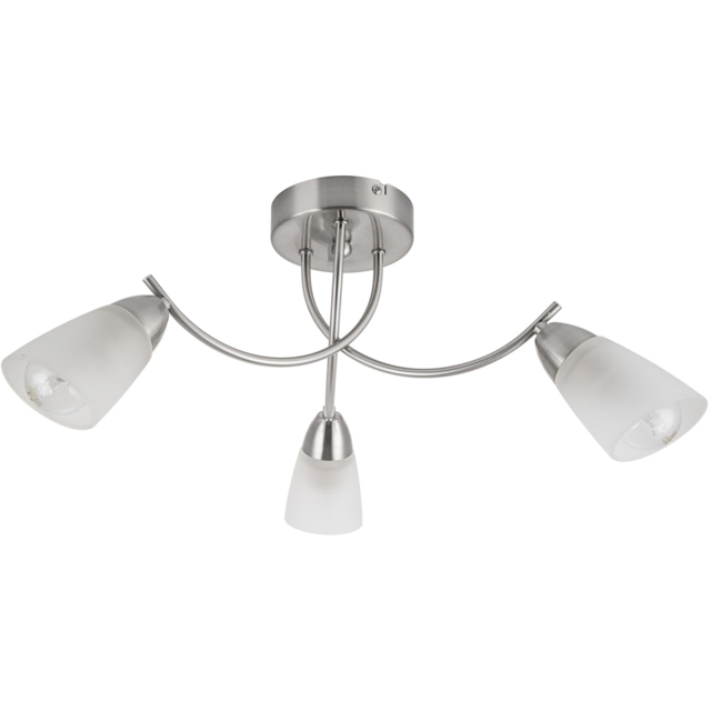 Cosylyte Hallie Bathroom 3 Light Glass Ceiling Light - image 1