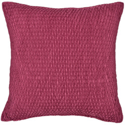 Intimates Wine Ribbed Diamond Wine Filled Cushion 43 x 43cm 2 Pack