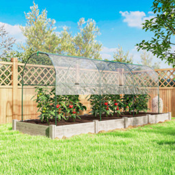 Outsunny Clear Plastic Polytunnel Greenhouse 4 x 13ft - thumbnail 3