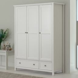 Julian Bowen Maine 3 Door 2 Drawer Dove Grey Combination Wardrobe - thumbnail 1