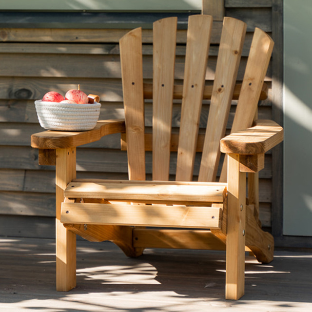 AMATA Ungurs Brown Children Adirondack Chair - image 1