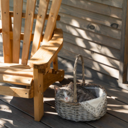 AMATA Ungurs Brown Children Adirondack Chair - thumbnail 3