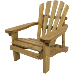 AMATA Ungurs Brown Children Adirondack Chair - thumbnail 2