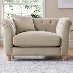 Putty Velvet Armchair