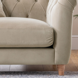 Putty Velvet Armchair - thumbnail 3