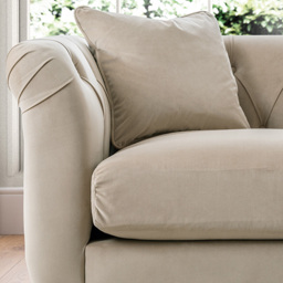 Putty Velvet Armchair - thumbnail 2