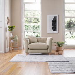 Putty Velvet Armchair - thumbnail 4