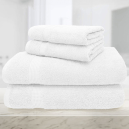 Mayfair Egyptian Cotton White Bath Sheet Set of 2 - thumbnail 3