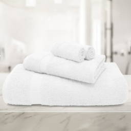 Mayfair Egyptian Cotton White Bath Sheet Set of 2 - thumbnail 2
