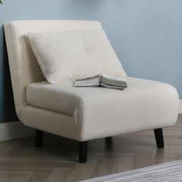 Aurora Boucle Single Seater Sofa Bed