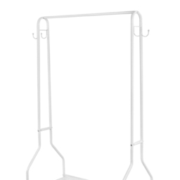 House of Home White Clothes Rail with 2 Shelves 5 x 2ft - thumbnail 4