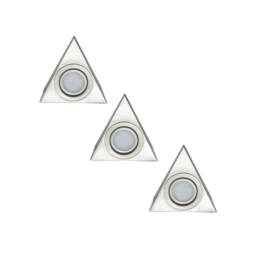Arlec 3 Pack LED Triangle Cabinet Lights - thumbnail 1