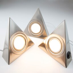 Arlec 3 Pack LED Triangle Cabinet Lights - thumbnail 4