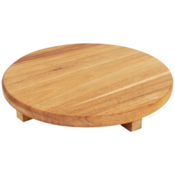 Wooden Footed Tray - Natural