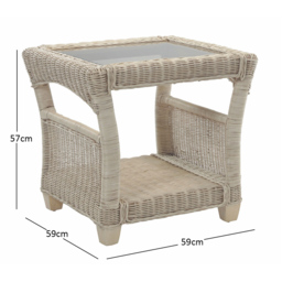 Desser Dijon Cane Natural Rattan Side Table - thumbnail 4