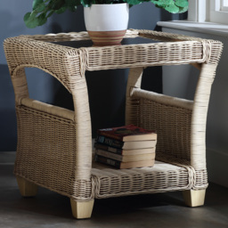 Desser Dijon Cane Natural Rattan Side Table