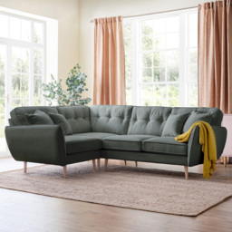 Opry Faro 4 Seater Button Back Slate Right Hand Corner Sofa
