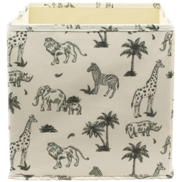 Homebase Safari Pattern Compact Cube Storage Insert 3 Pack - thumbnail 3