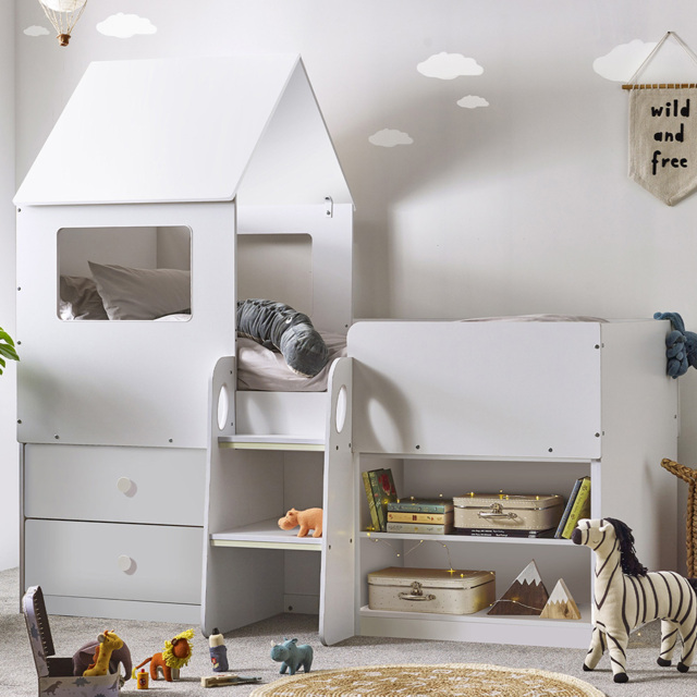 Julian Bowen Orpheus All White Mid Sleeper with Storage - image 1