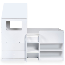 Julian Bowen Orpheus All White Mid Sleeper with Storage - thumbnail 2