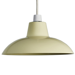 ValueLights Civic Metro Style Cream Metal Retro Pendant Shade