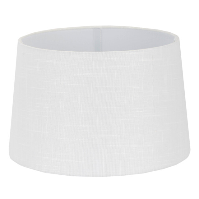 Textured White Linen Lamp Shade 30cm - image 1